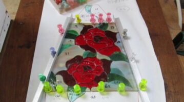 ●薔薇の6面体ランプ2