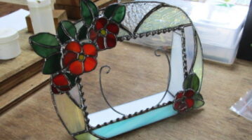 ●ステンドグラスで作る写真たて