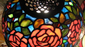●薔薇のティファニーランプ01