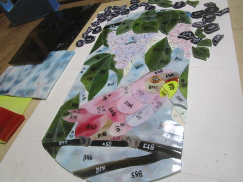 ステンドグラス オリジナル 鳥 教室 千葉県 勝浦