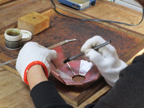 ステンドグラス 趣味で作る ランプ 千葉県 勝浦