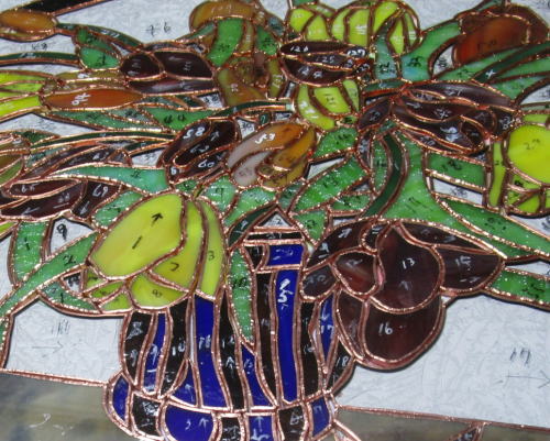 ステンドグラス チュウリップ パネル 制作 千葉県 勝浦