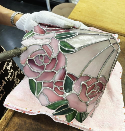 ステンドグラス ランプ作り 習い事 千葉県勝浦