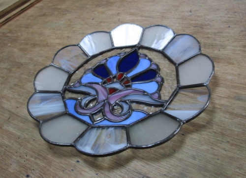 ステンドグラス 12角形トレー デザイン 千葉県勝浦