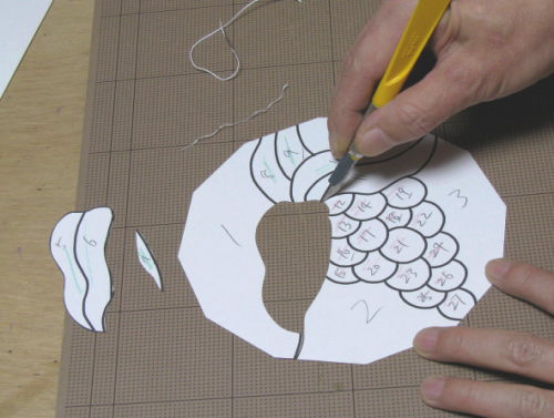 ステンドグラス 入門 型紙作り 千葉県勝浦