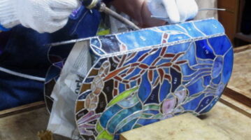 ●6面体筒形ランプの制作